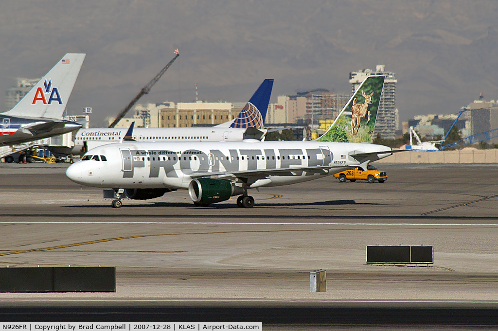 N926FR, 2004 Airbus A319-111 C/N 2198, Frontier Airlines - 'Domino - Black Tail Deer Fawn' / 2004 Airbus A319-111