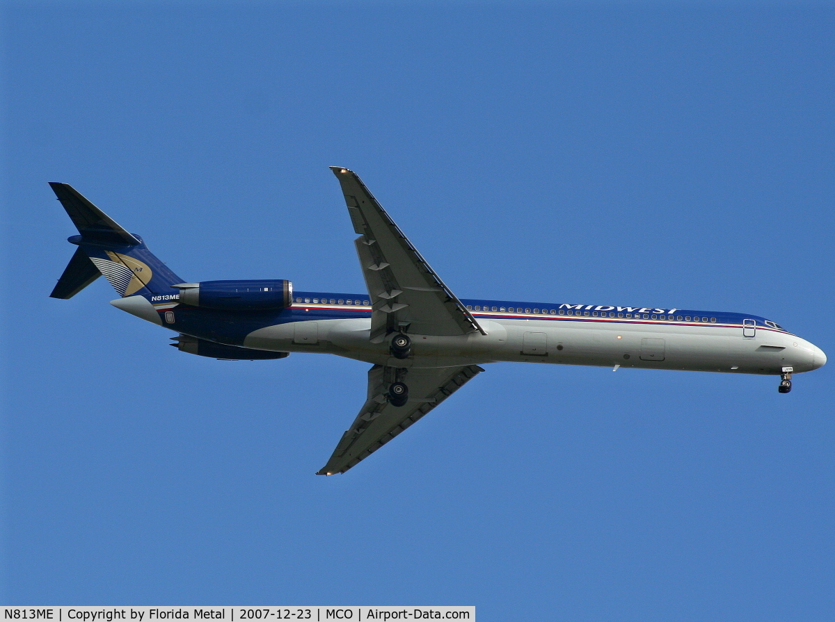 N813ME, 1981 McDonnell Douglas MD-81 (DC-9-81) C/N 48007, Midwest