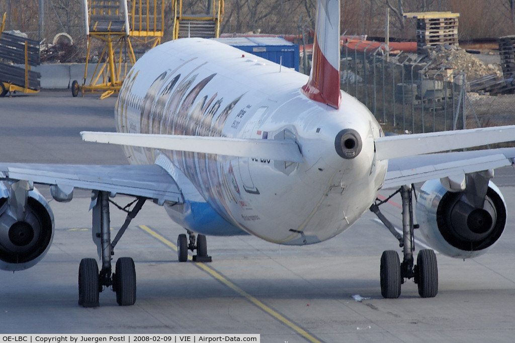 OE-LBC, 1996 Airbus A321-111 C/N 581, with EURO2008 sticker