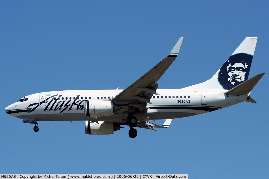 N626AS, 2001 Boeing 737-790 C/N 30793, Alaska Airlines