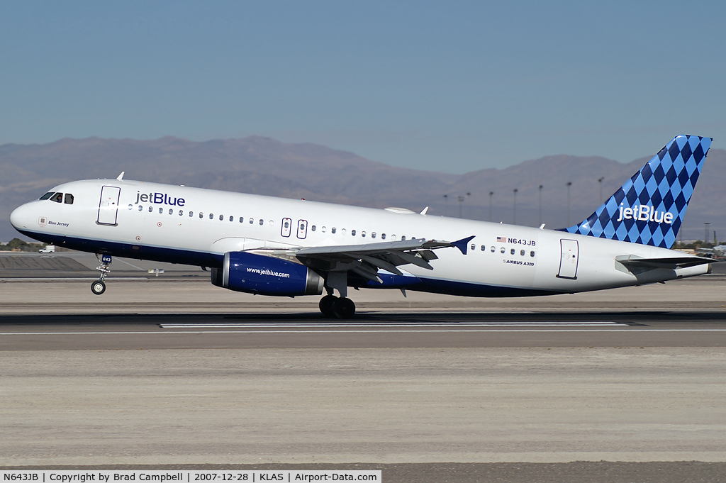 N643JB, 2006 Airbus A320-232 C/N 2871, jetBlue Airways - 'Blue Jersey' / 2006 Airbus A320-232