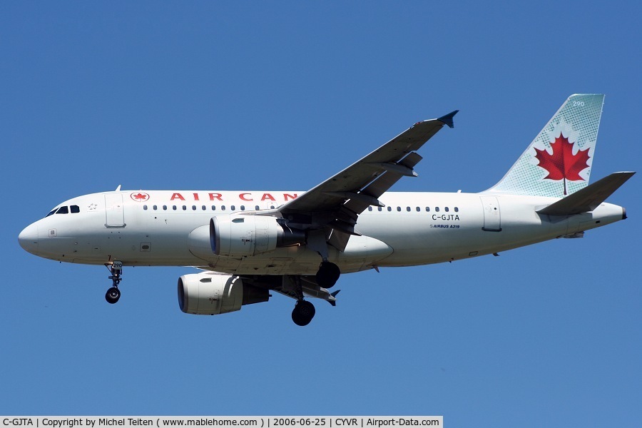 C-GJTA, 2002 Airbus A319-112 C/N 1673, Air Canada