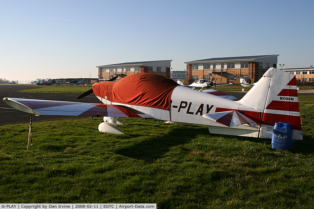 G-PLAY, 1979 Robin R-2112 Alpha C/N 170, Parked at Cranfield.