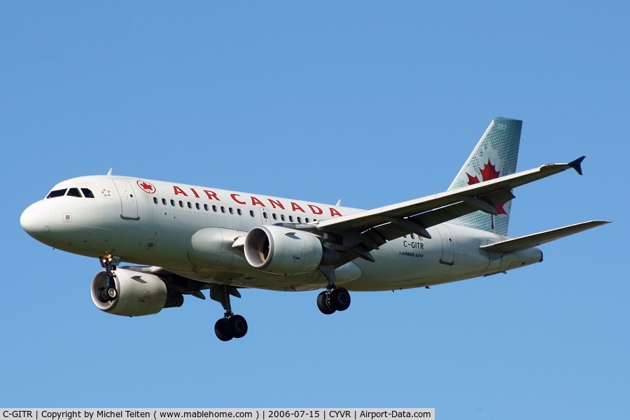 C-GITR, 2001 Airbus A319-112 C/N 1577, Air Canada