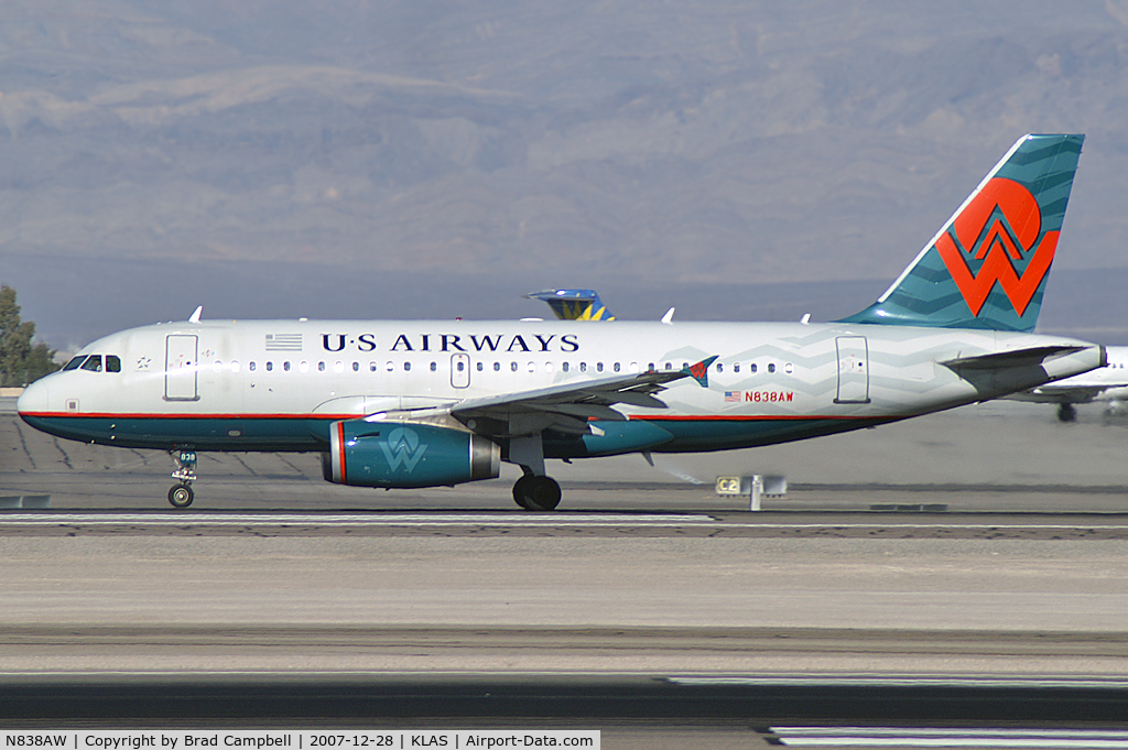 N838AW, 2005 Airbus A319-132 C/N 2615, US Airways / 2005 Airbus A319-132