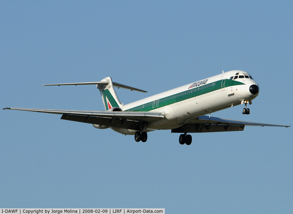 I-DAWF, 1984 McDonnell Douglas MD-82 (DC-9-82) C/N 49200/1147, 