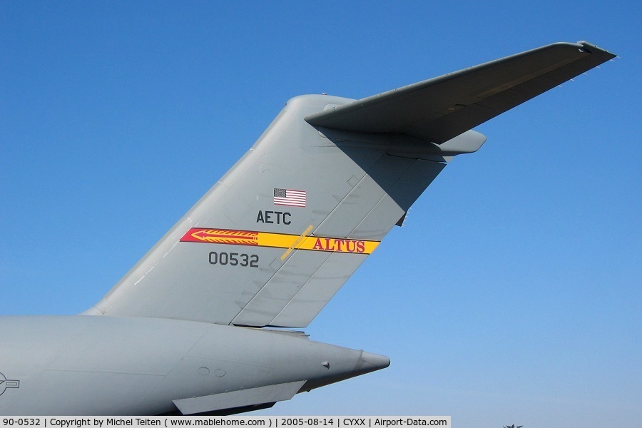 90-0532, 1990 McDonnell Douglas C-17A Globemaster III C/N P-7, from 58th Airlift Squadron / 97th Air Mobility Wing