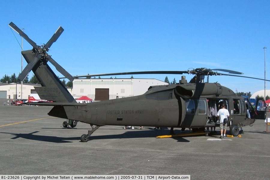 81-23626, 1981 Sikorsky UH-60A Black Hawk C/N 70.312, From Washington National Guard