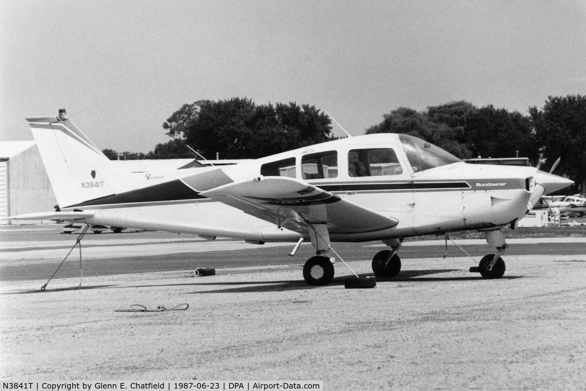 N3841T, 1981 Beech C23 Sundowner 180 C/N M-2307, Photo taken for aircraft recognition training.