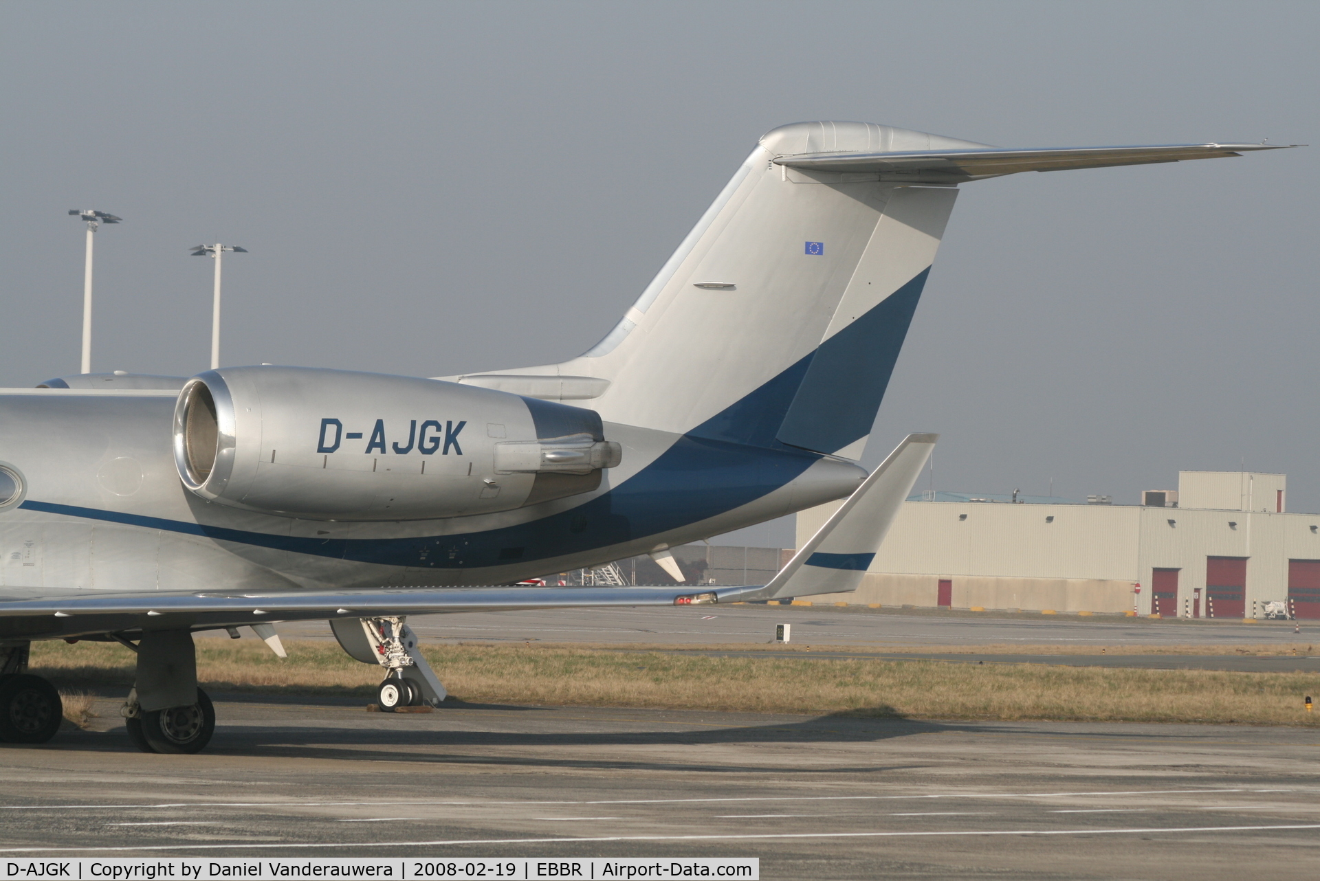 D-AJGK, Gulfstream Aerospace Gulfstream IV-SP C/N 1459, parked on General Aviation apron