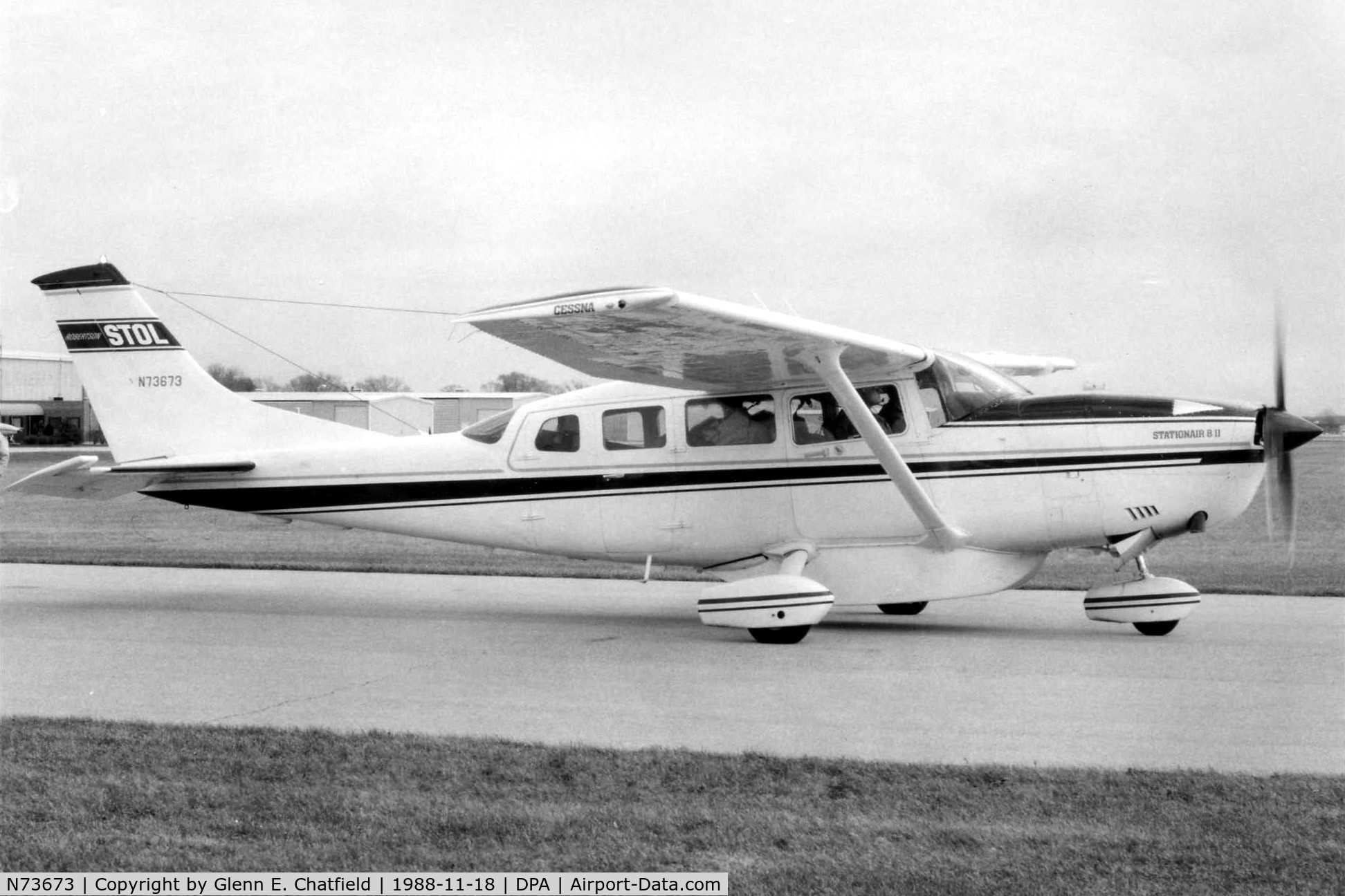 N73673, 1980 Cessna T207A C/N 20700613, Photo taken for aircraft recognition training.