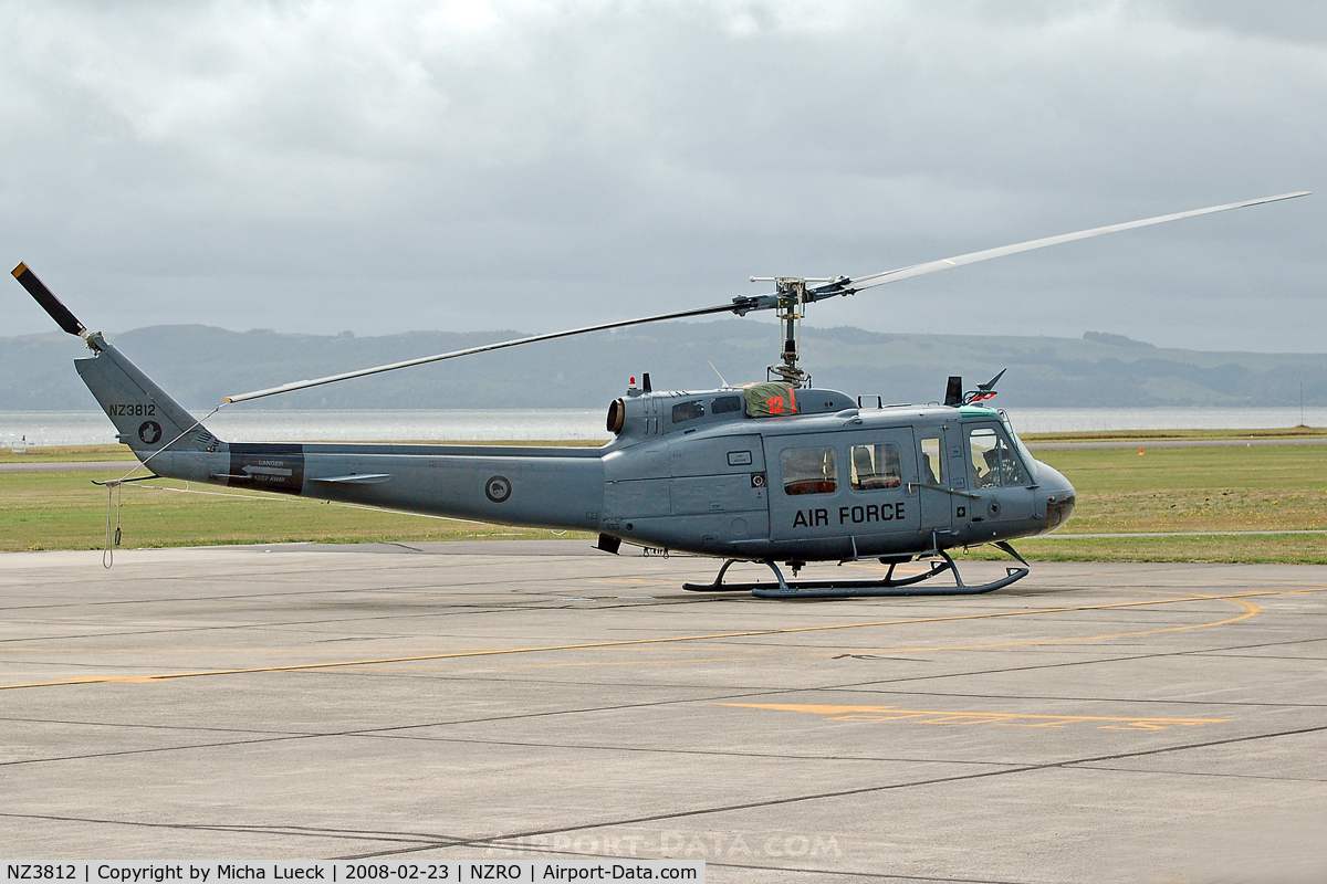 NZ3812, Bell UH-1H Iroquois C/N 11940, At Rotorua