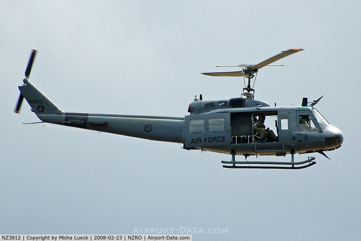 NZ3812, Bell UH-1H Iroquois C/N 11940, At Rotorua