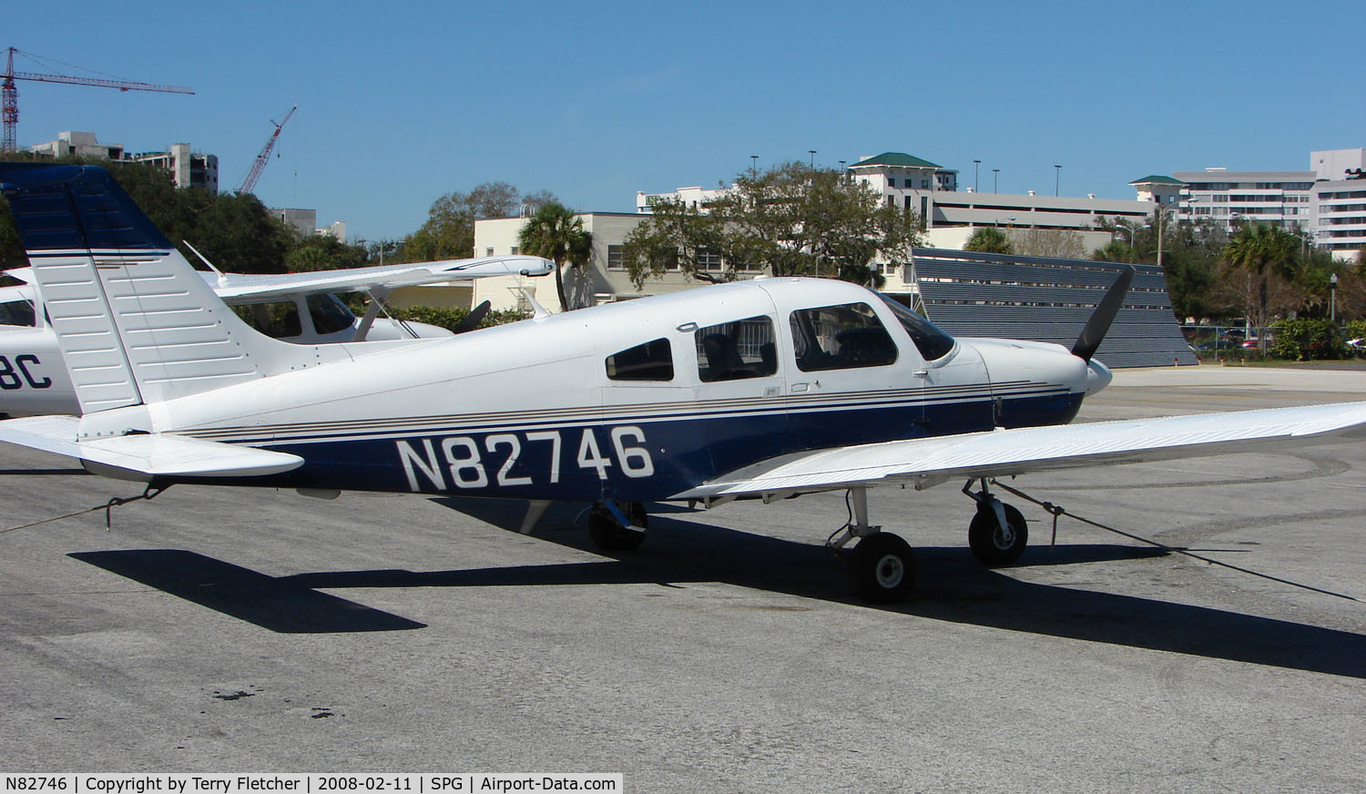 N82746, 1980 Piper PA-28-181 C/N 28-8190054, part of the GA scene at Albert Whitted airport in St.Petersburg , Florida