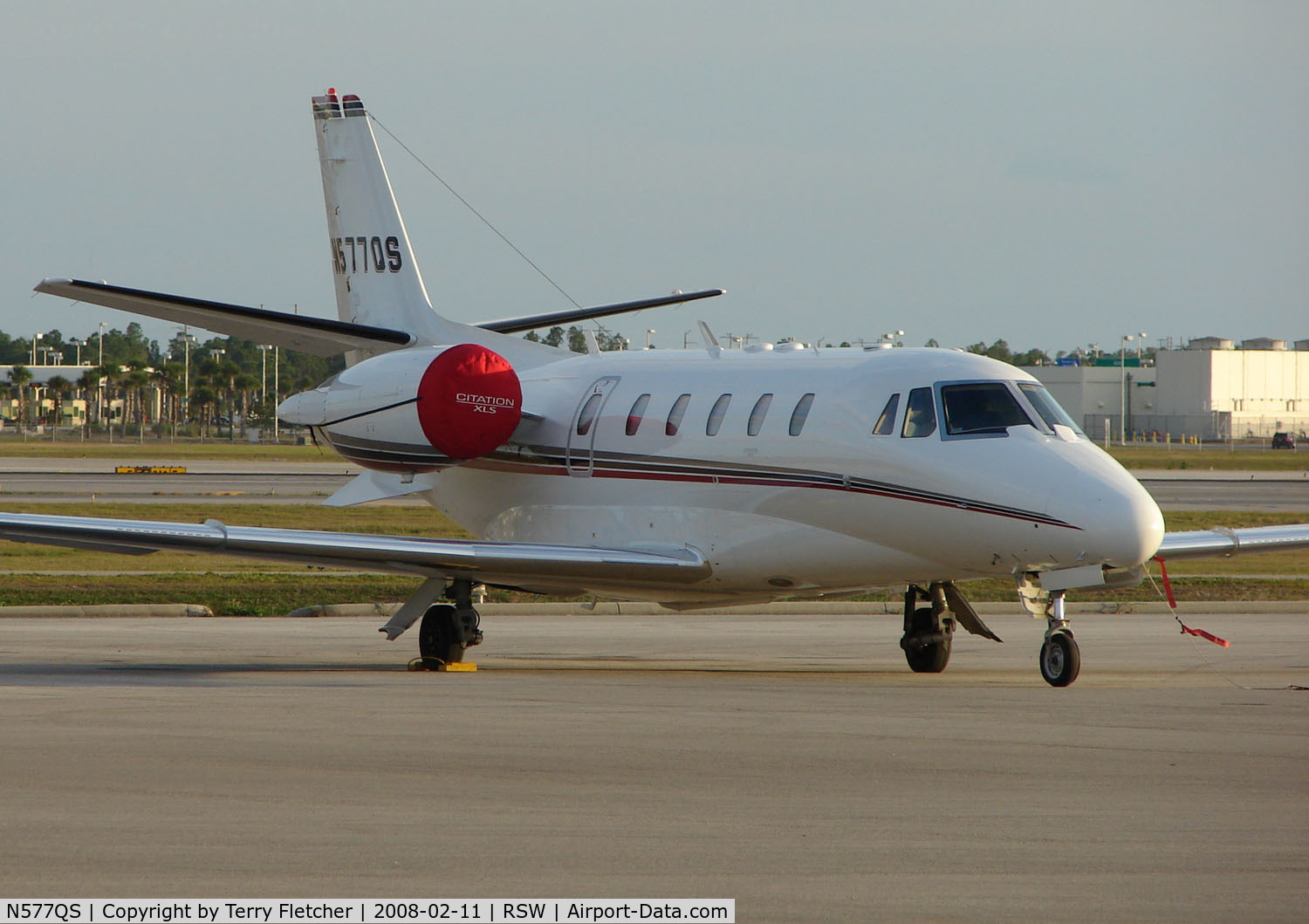 N577QS, 2007 Cessna 560XL C/N 560-5735, Citation Excel on the Southwest Florida executive ramp