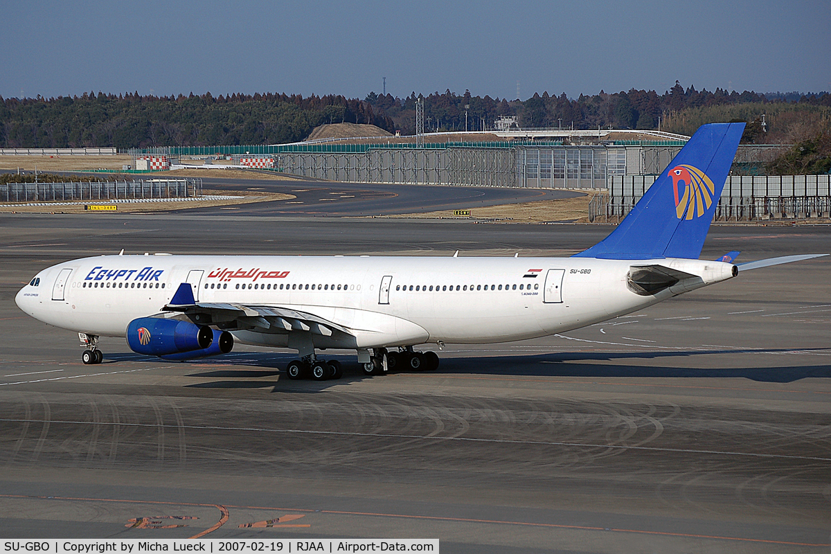 SU-GBO, 1997 Airbus A340-212 C/N 178, Taxiing to the runway