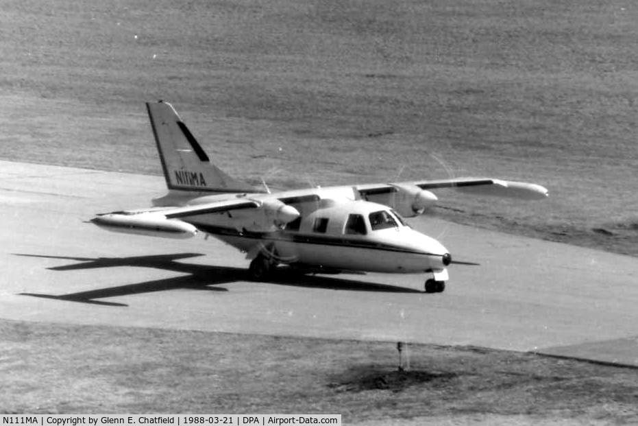 N111MA, 1970 Mitsubishi MU-2B-20 C/N 190, Photo taken for aircraft recognition training.  Ex-N111MA, Mitsubishi MU2