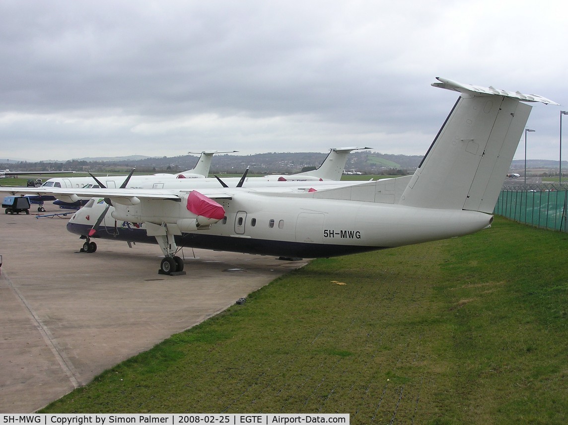 5H-MWG, 1997 De Havilland Canada DHC-8-311 Dash 8 C/N 462, DHC-8 ready for export to Air Tanzania at Exeter
