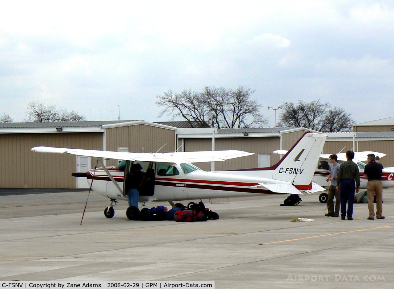 C-FSNV, 1980 Cessna 172P C/N 17274512, At Grand Prairie Municipal - One of three Canadian registered airplanes on the ramp today