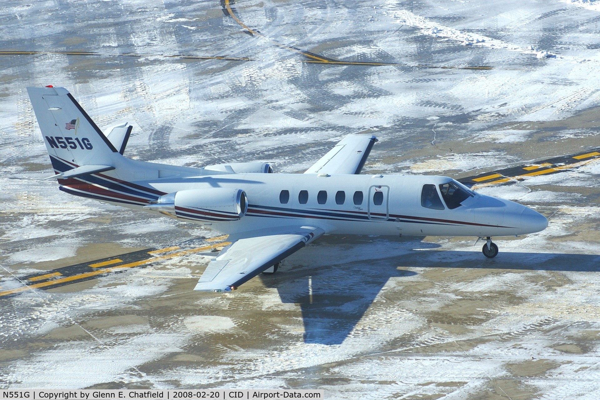 N551G, 2001 Cessna 550 Citation Bravo C/N 550-0968, Operated by Iowa Glass