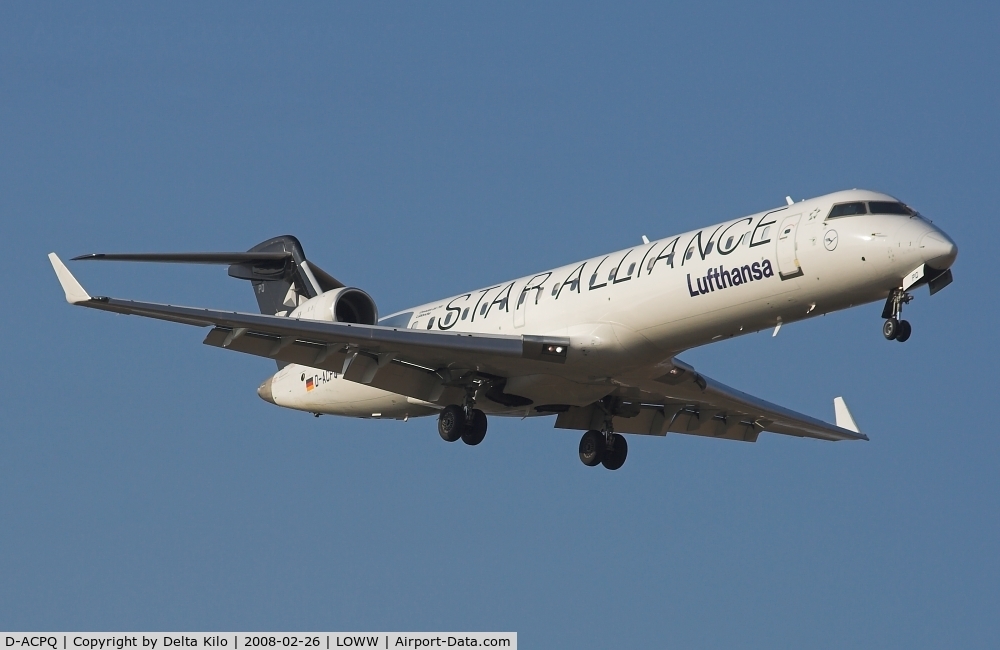 D-ACPQ, 2003 Canadair CRJ-700 (CL-600-2C10) Regional Jet C/N 10091, Lufthansa Regional  CRJ-700 in clor staralliance