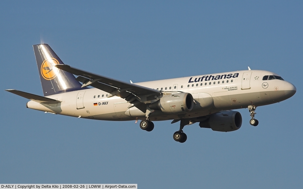 D-AILY, 1998 Airbus A319-114 C/N 875, Lufthansa  A319