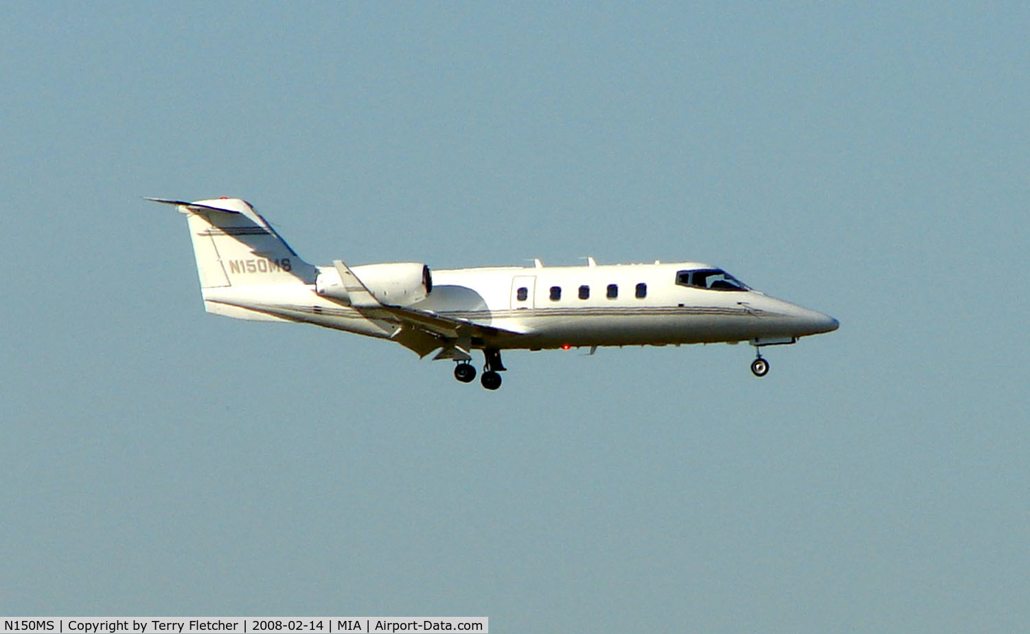 N150MS, 1982 Gates Learjet 55 C/N 55-049, Lear 55 at Miami