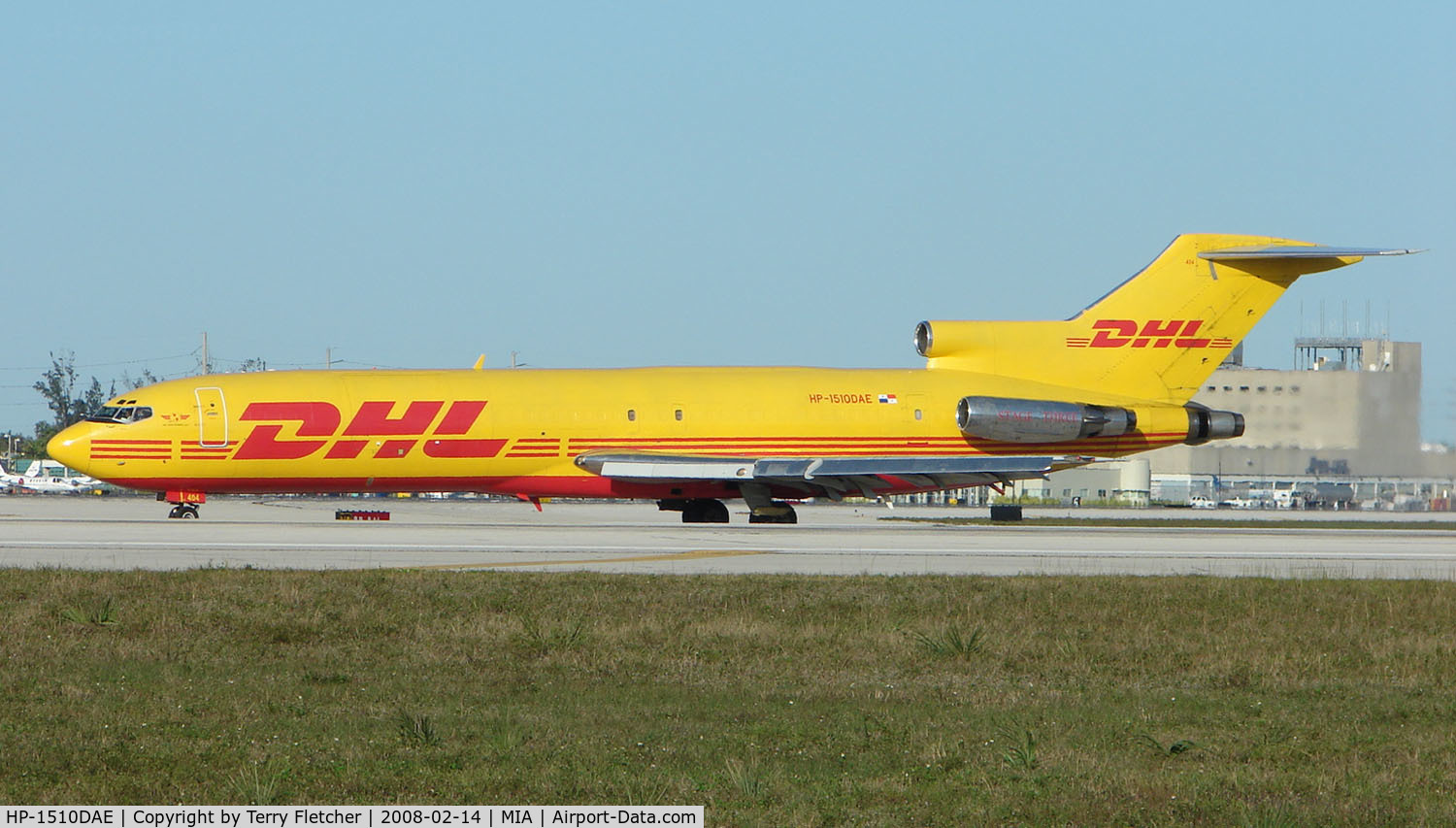 HP-1510DAE, 1973 Boeing 727-264 C/N 20709, DHL Aero Expresso B727 about to depart Miami