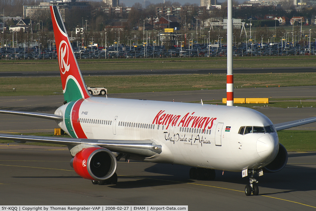 5Y-KQQ, 1994 Boeing 767-33A/ER C/N 27310, Kenya Airways Boeing 767-300