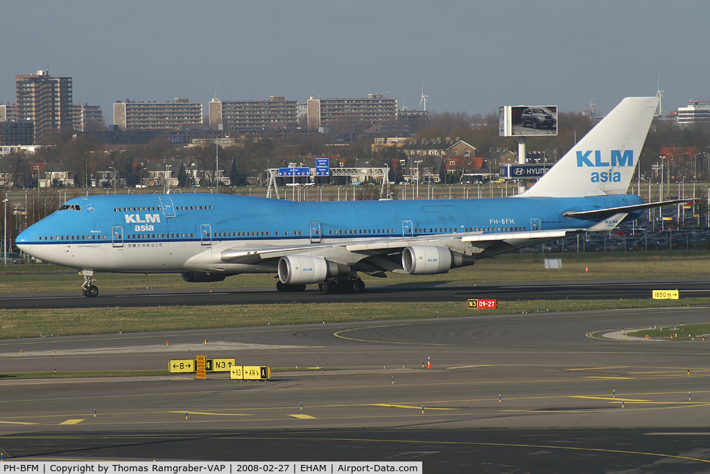 PH-BFM, 1992 Boeing 747-406BC C/N 26373, KLM - Royal Dutch Airlines Boeing 747-400