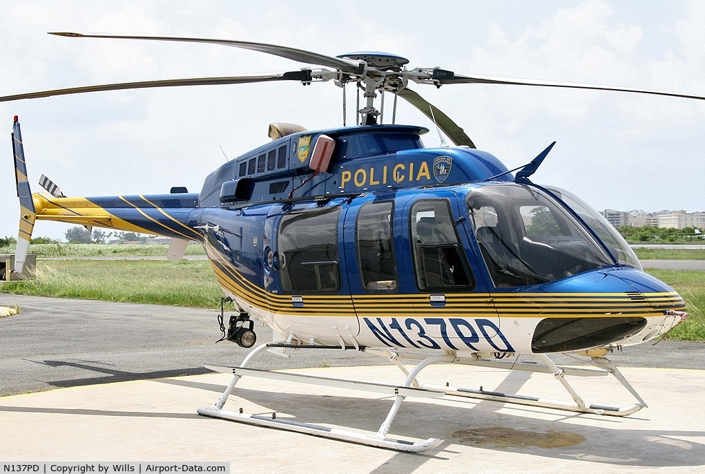 N137PD, 2000 Bell 407 C/N 53431, Puerto Rico Police Wait for a Call!!!
