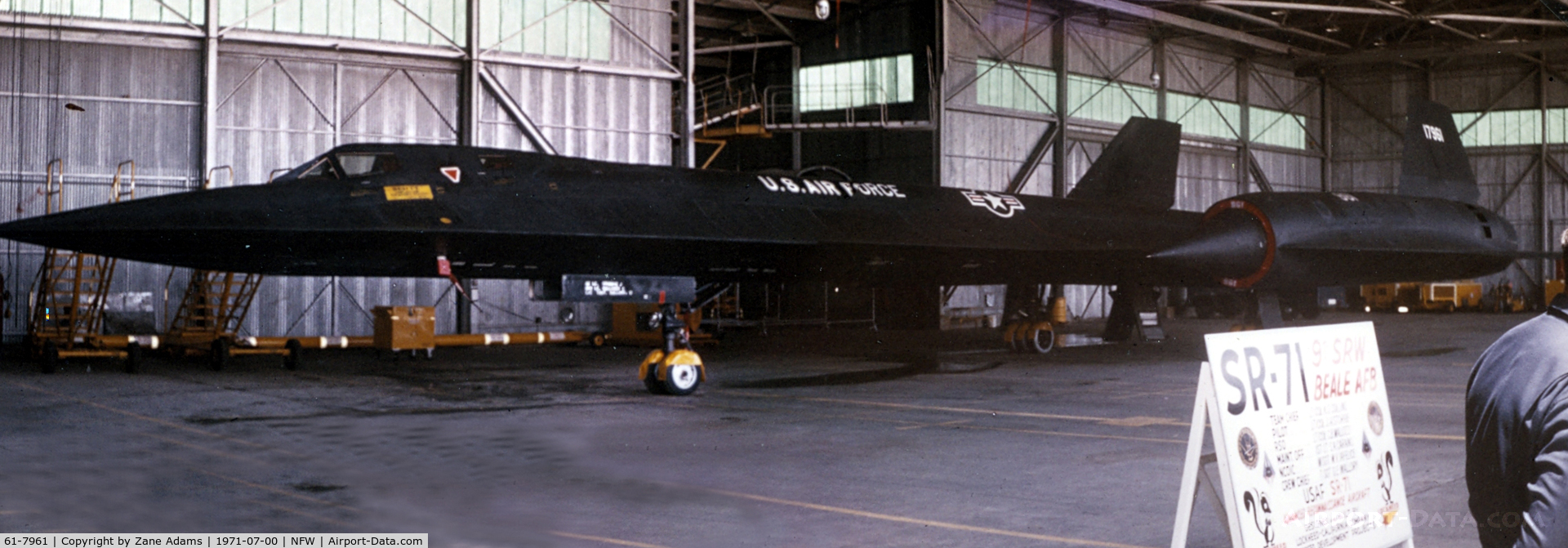 61-7961, 1961 Lockheed SR-71A Blackbird C/N 2012, SR-71A at Carswell AFB airshow - Photomerge of 2 shots.