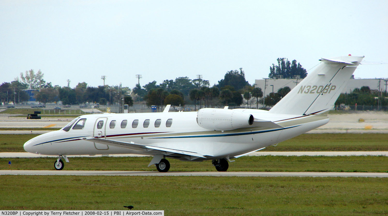 N320BP, 2007 Cessna 525B C/N 525B0143, The business aircraft traffic at West Palm Beach on the Friday before President's Day always provides the aviation enthusiast / photographer with a treat