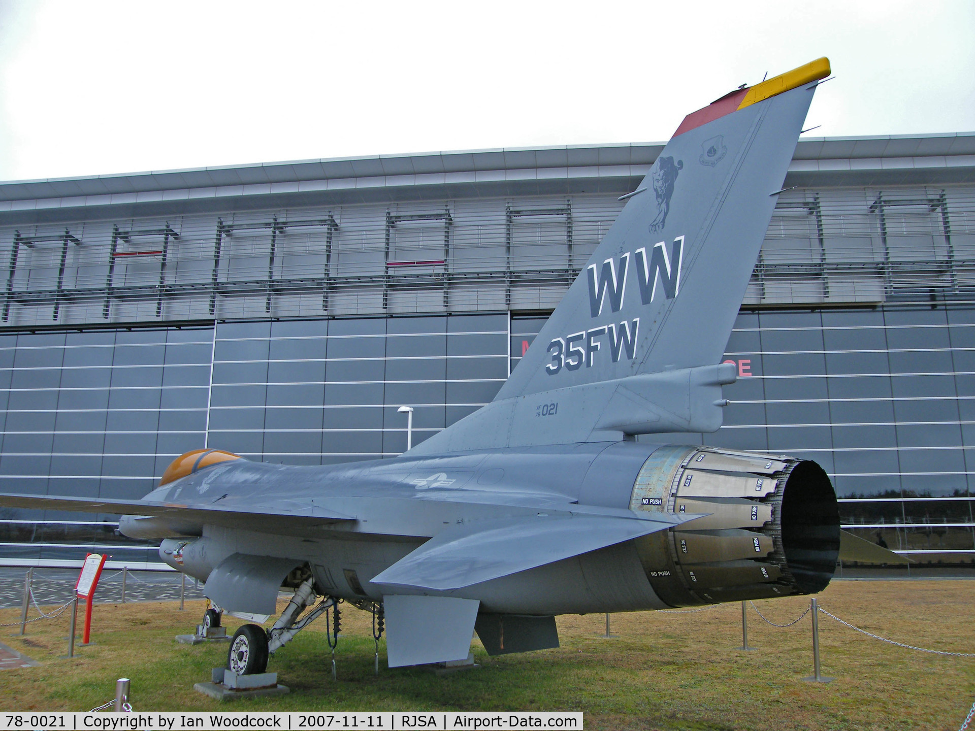 78-0021, General Dynamics F-16A Fighting Falcon C/N 61-27, General Dynamics F-16A/Misawa-Aomori,Preserved