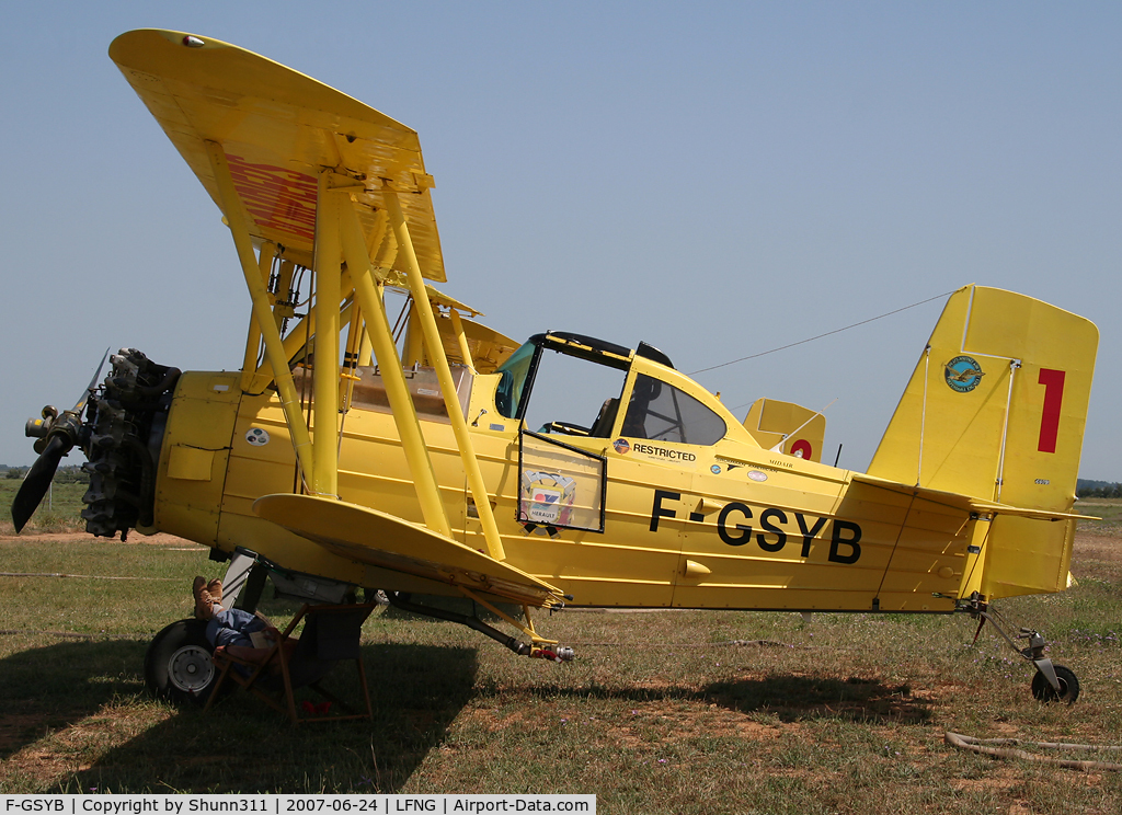 F-GSYB, Grumman G-164B Ag Cat B C/N 740B, Based here...