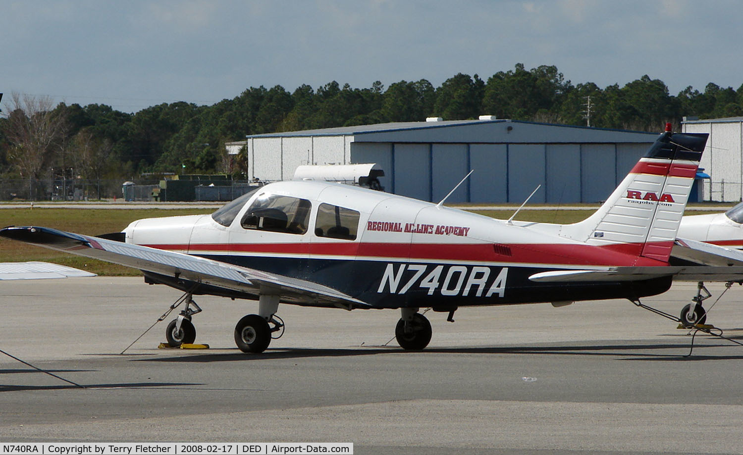 N740RA, 1990 Piper PA-28-161 C/N 2841325, This Piper belongs to the Flying Academy based at Deland , Florida