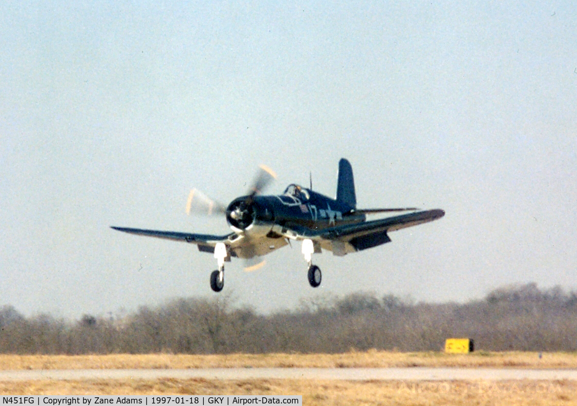 N451FG, 1945 Goodyear FG-1D Corsair C/N 3660, Corsair at Arlington, TX
