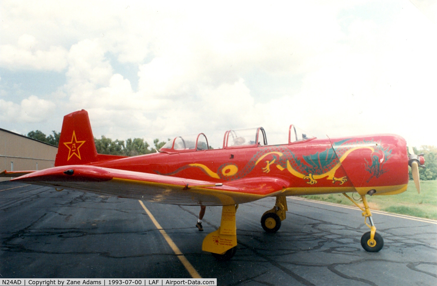 N24AD, 1981 Nanchang CJ-6A C/N 3632022, Chinese copy of the Yak 18