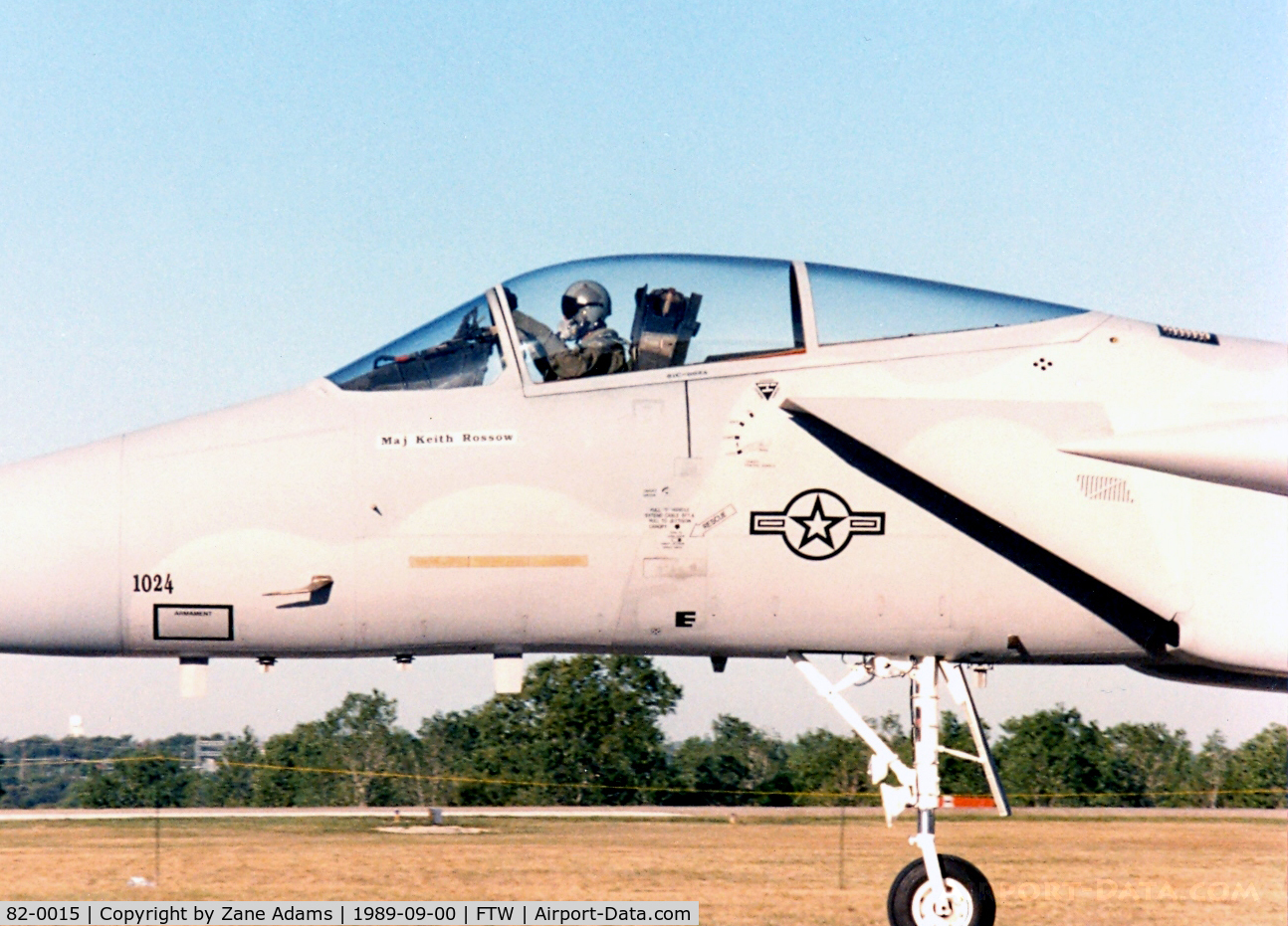 82-0015, 1982 McDonnell Douglas F-15C Eagle C/N 0828/C246, Major Keith Rassow - Demo Pilot