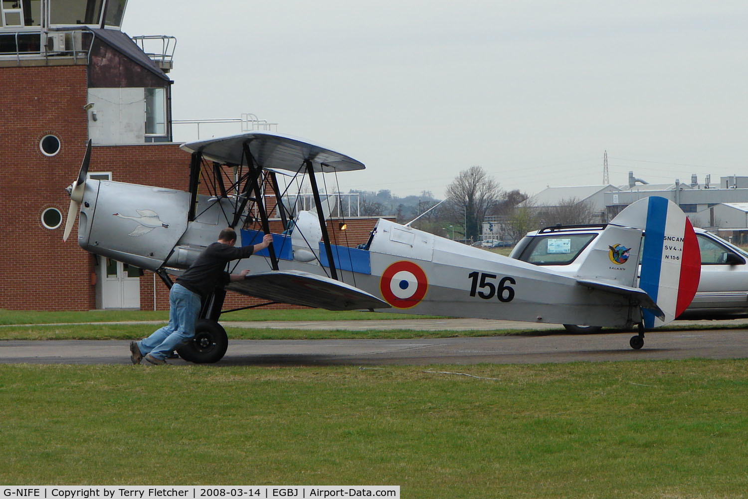 G-NIFE, 1946 Stampe-Vertongen SV-4A C/N 156, Resident aircraft based at Gloucestershire Airport