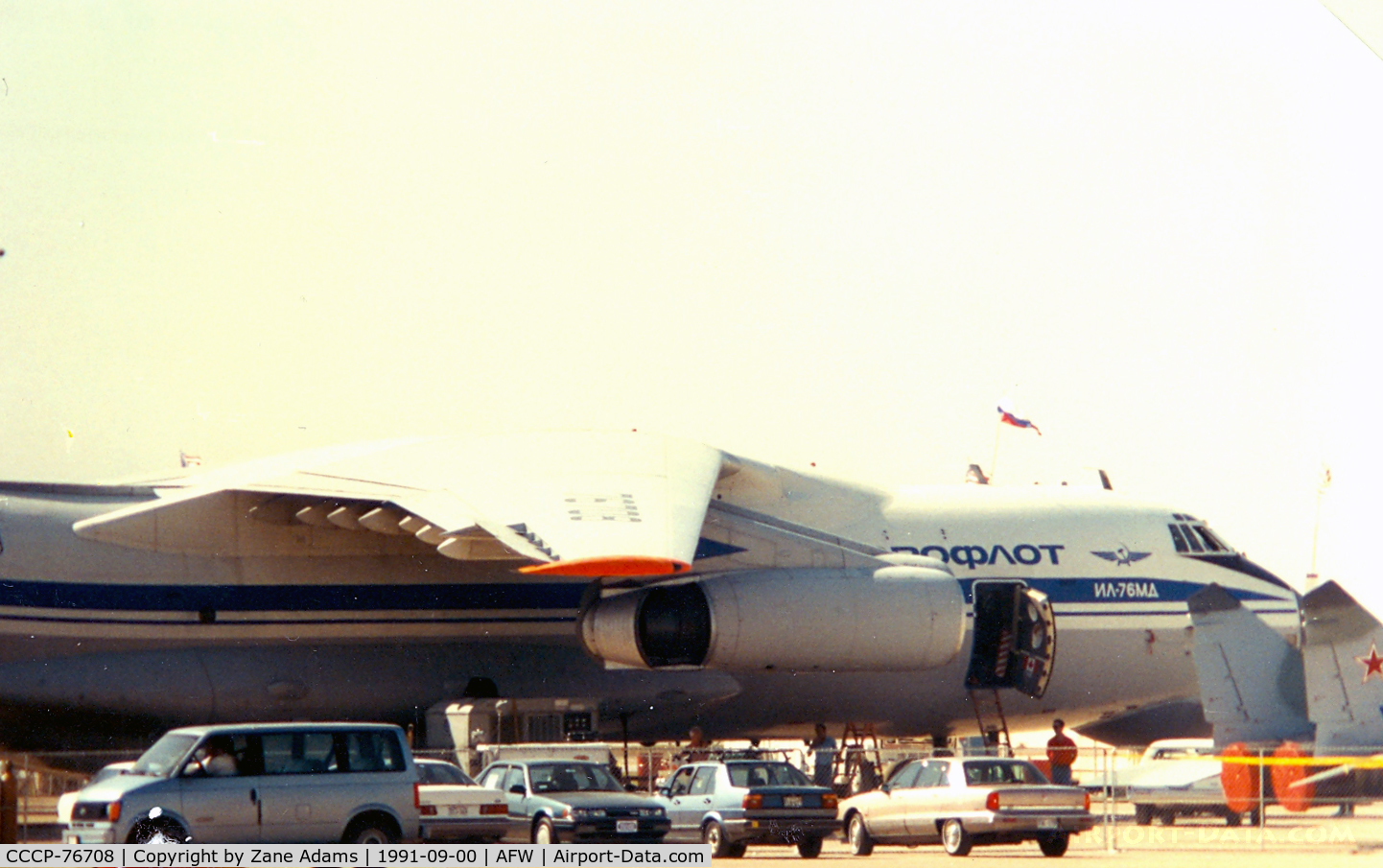 CCCP-76708, 1986 Ilyushin IL-76MD C/N 0063473171, Support for First Mig-29 airshow tour in US