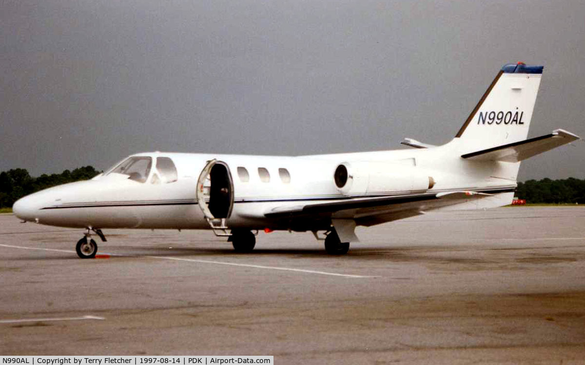 N990AL, 1972 Cessna 500 Citation C/N 500-0033, Cessna 500 at Atlanta Peachtree in 1997