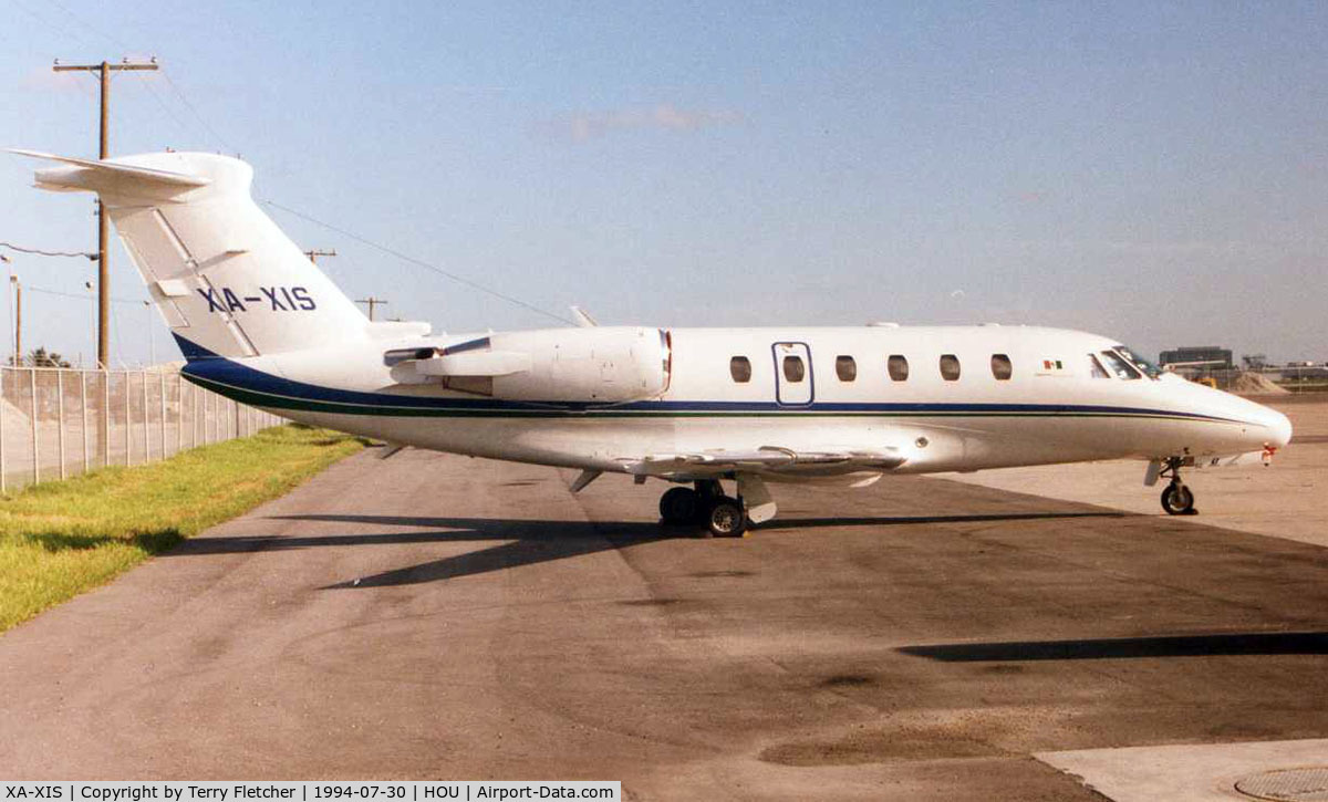 XA-XIS, 1993 Cessna Citation 650 VII C/N 650-7032, Brazilian Registered Citation 650 at Houston Hobby in 1994