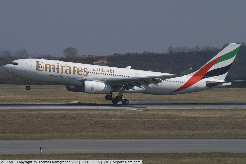 A6-EAB, 2000 Airbus A330-243 C/N 365, Emirates Airbus A330-200