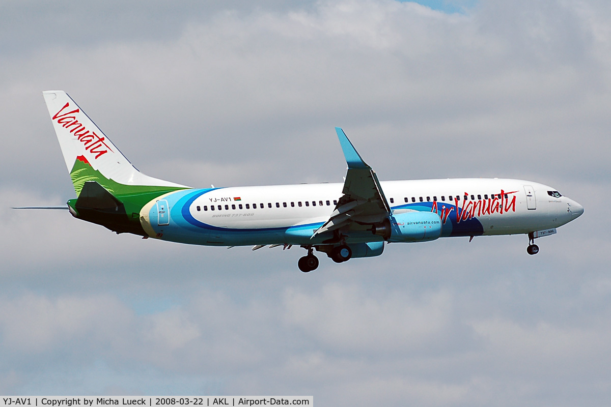 YJ-AV1, 2007 Boeing 737-8Q8 C/N 30734, Funky colours!