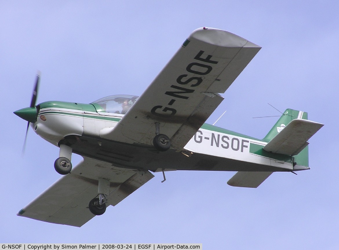 G-NSOF, 1999 Robin HR-200-120B C/N 334, Robin HR200 from Sibson landing at Conington