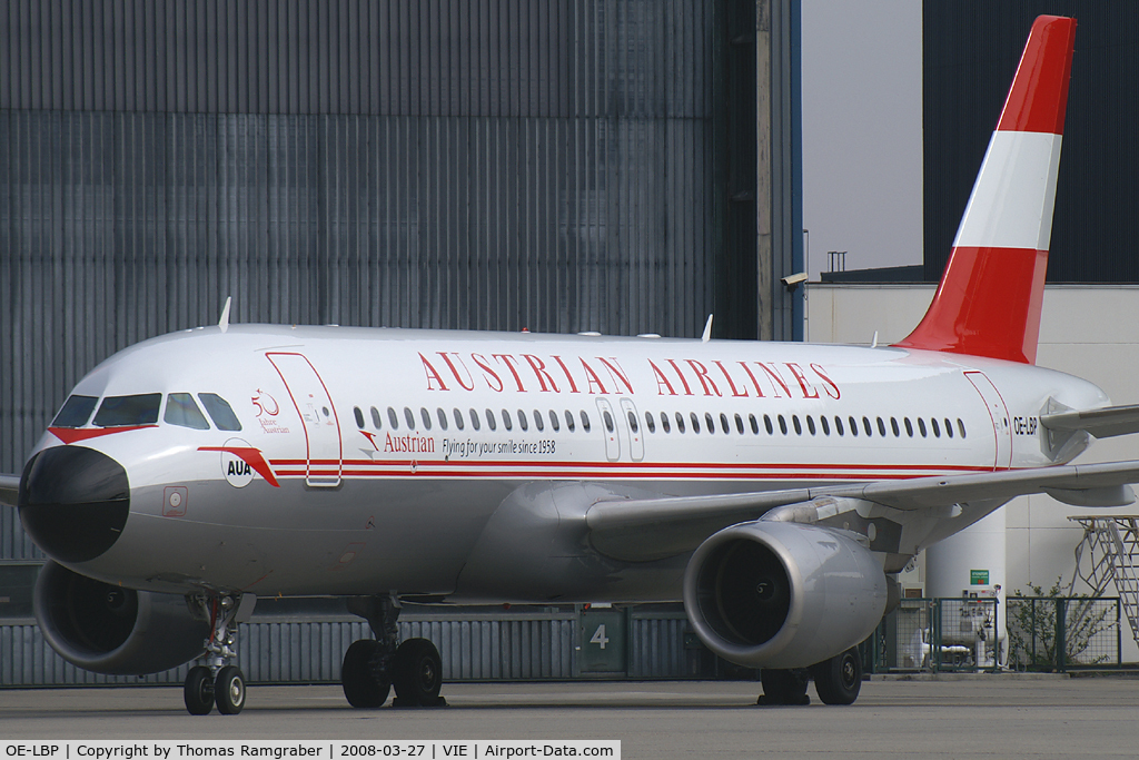 OE-LBP, 1998 Airbus A320-214 C/N 797, Austrian Airlines Airbus A320