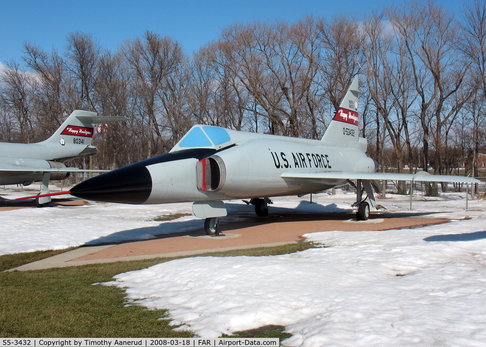 55-3432, Convair F-102A Delta Dagger C/N Not found 55-3432, Convair F-102A-50-CO Delta Dagger, North Dakota Air National Guard display area. 55-3432