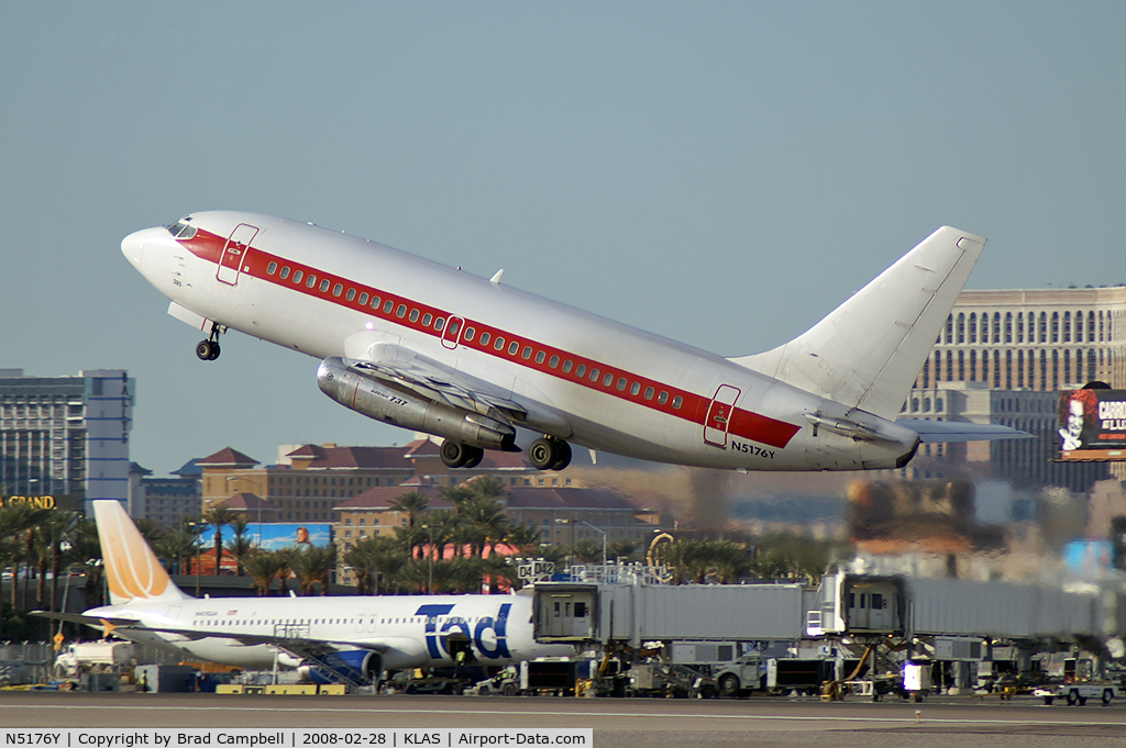 N5176Y, 1974 Boeing 737-200 C/N 20692, EG & G - Department of Air Force - Layton, Utah / 1974 Boeing 737-200 / J.A.N.E.T Airlines