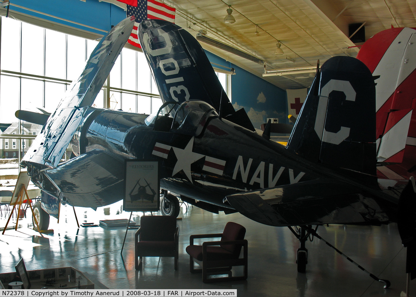 N72378, 1946 Vought F4U-4 Corsair C/N 9542, Fargo Air Museum